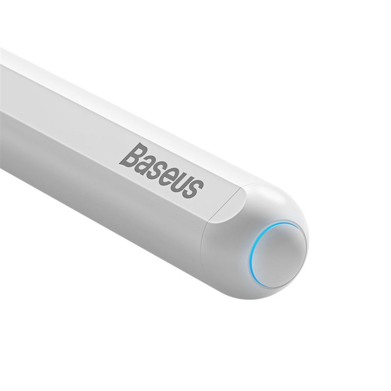 Baseus Smooth Writing 2 Series Wireless Charging Stylus, White (Active Wireless Version with active pen tip) – P80015803213-00- 1 Year Warranty