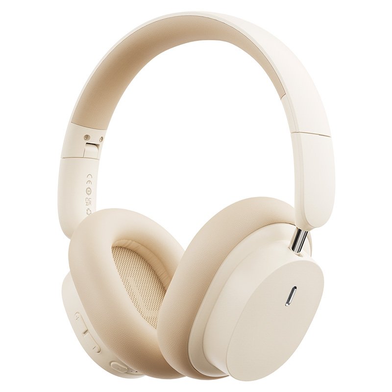 Baseus Bowie D05 Wireless Headphones Noice Reduction 70Hr Battery Creamy-white – NGTD020202- 1 Year Warranty