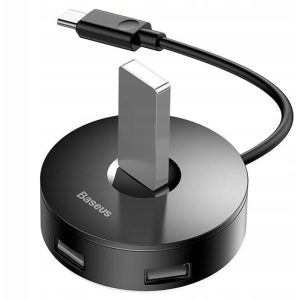 Baseus 4 Port Type-C Hub Air Joy-Round box Adapter – CAHUB-G01- 1 Year Warranty – 1 Year Warranty