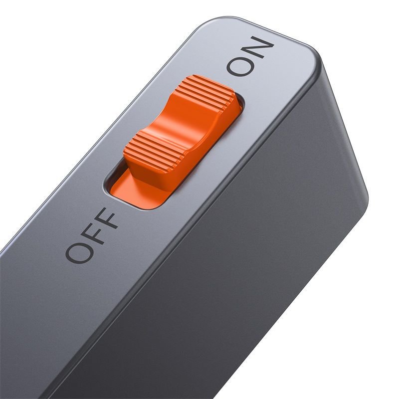 Baseus 6 in 1 Type-C HUB with a Retractable Clip Standard Edition Space Gray- 1 Year Warranty – 1 Year Warranty