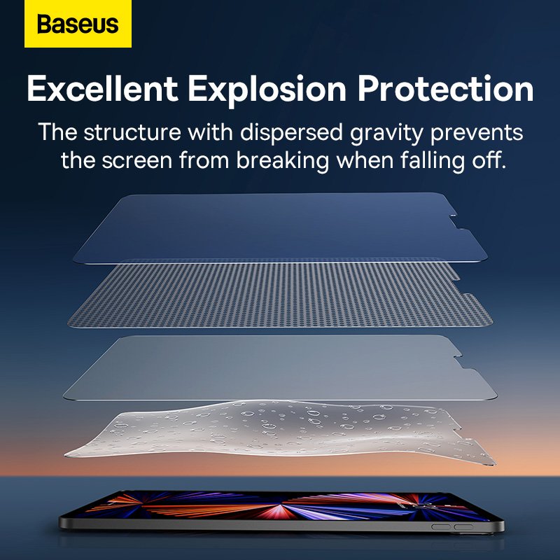 Baseus iPad Pro 11inch 2018/2020/2021/iPad Air 10.9inch (2020 0.3mm Full-glass Tempered Glass Film Transparent – SGBL021102