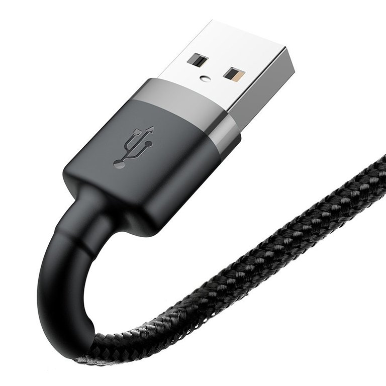 Baseus Cafule 2 Meter Nylon Braided Cable USB To Lightning QC3.0 1.5A – 1 Year Warranty