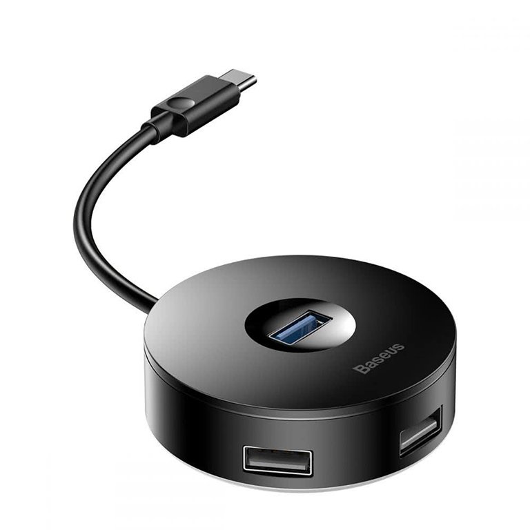 Baseus 4 Port Type-C Hub Air Joy-Round box Adapter – CAHUB-G01- 1 Year Warranty – 1 Year Warranty