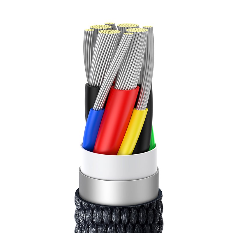 Baseus 1.2m Type-C to Type-C 100W Fast Charging Data Cable – Crystal Shine Series – Black- 1 Year Warranty