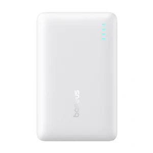 Baseus 10000mAh 22.5W EnerFill FP21 Power Bank – (Moon White) – 1 Year Warranty