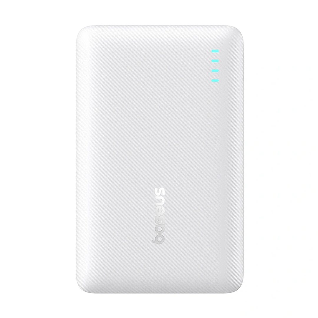 Baseus 10000mAh 22.5W EnerFill FP21 Power Bank – (Moon White) – 1 Year Warranty