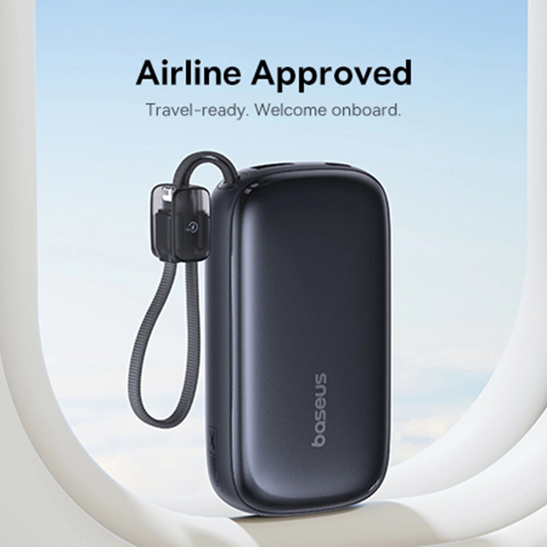 Baseus 20000 mAh 22.5 W EnerFill FC21 “QPow 3 Ultra” Power Bank – (Cosmic Black) – 1 Year Warranty