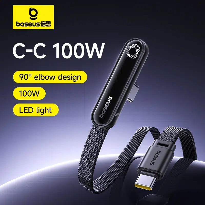 Baseus 2m 100W MVP 3 USB-C to USB-C Fast Charging Cable Cosmic Black – (1 Year Warranty)