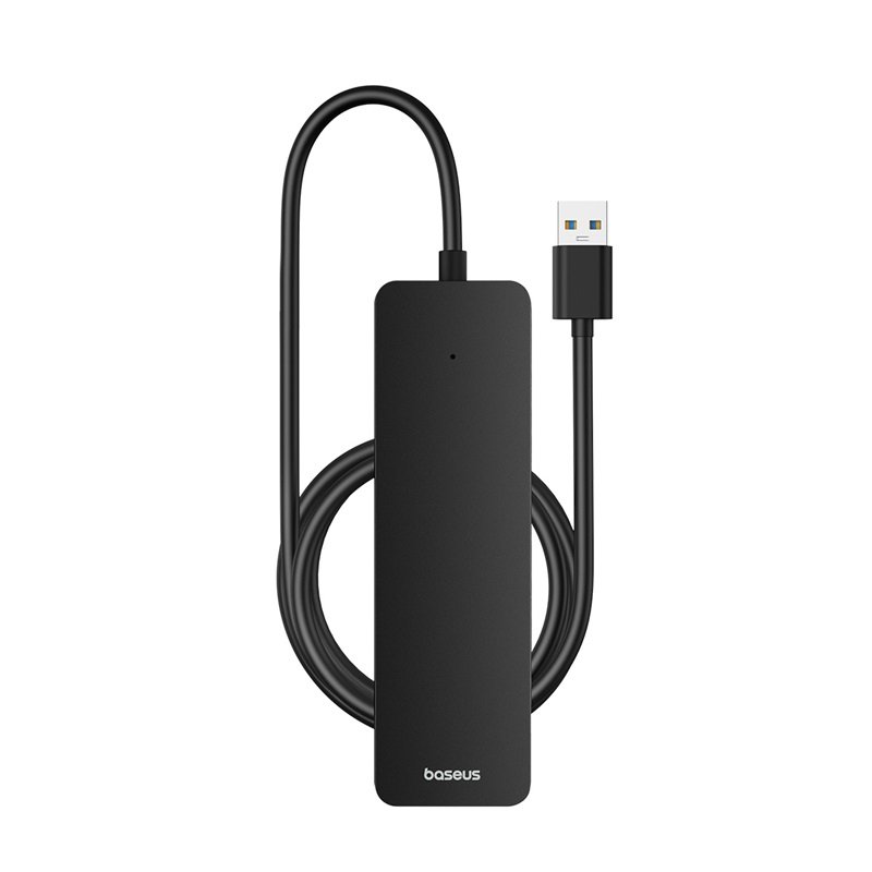 Baseus 4-Port HUB UltraJoy Series Lite 100cm – Cluster Black – USB-A to USB3.0x 4- 1 Year Warranty