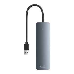 Baseus 4-Port HUB UltraJoy Series Lite- 15cm Space Grey USB-A to USB3.0 x 4- 1 Year Warranty