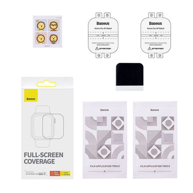 Baseus 41mm Apple Watch 7/ 8 NanoCrystal Series Screen Protective Film