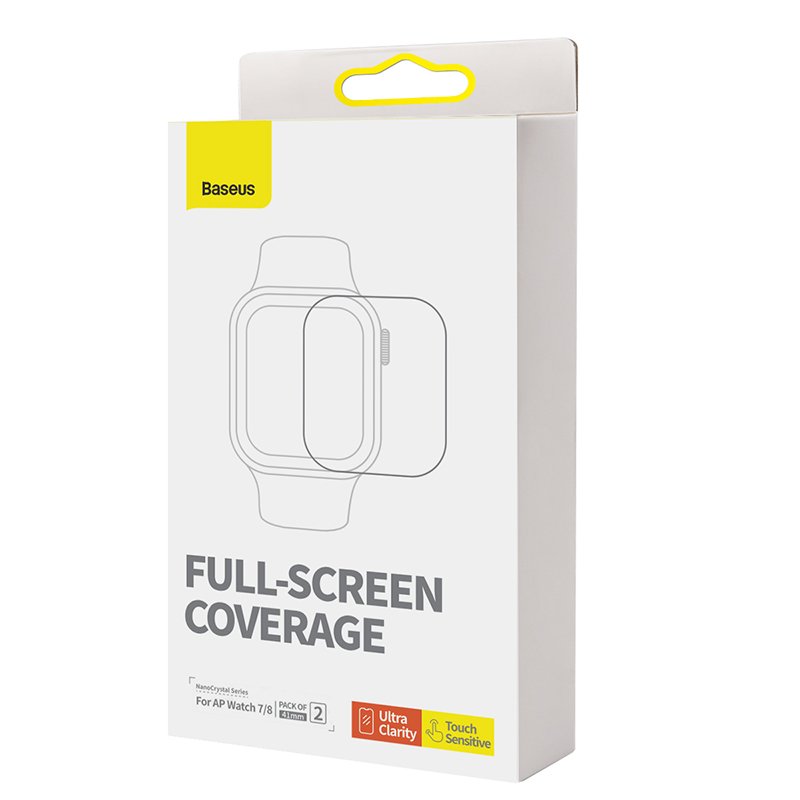 Baseus 41mm Apple Watch 7/ 8 NanoCrystal Series Screen Protective Film