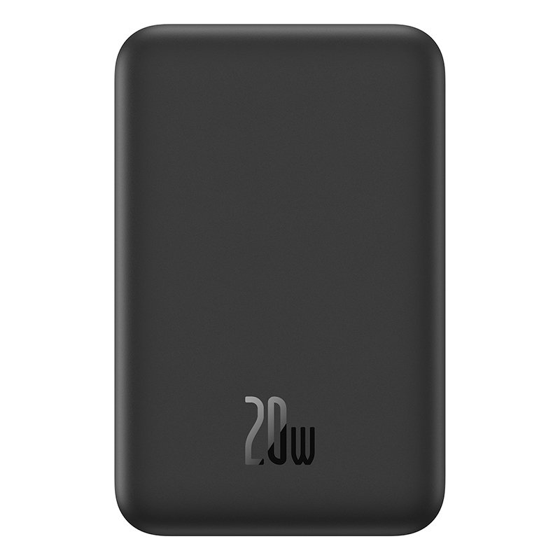 Baseus 5000mAh 20W Magnetic Mini Wireless Power Bank – Cluster Black – 1 Year Warranty
