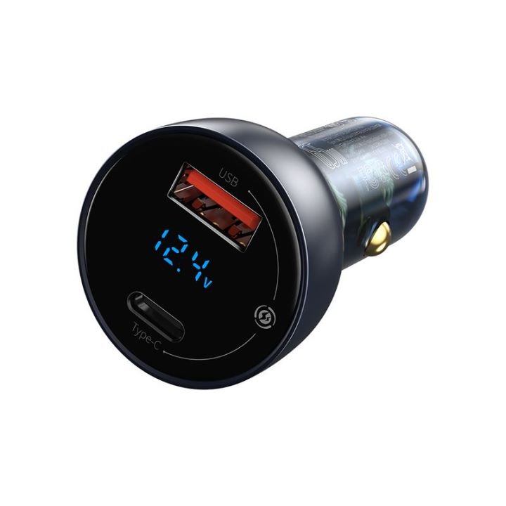 Baseus 65W Dual Quick Car Charger- 1 Year Warranty