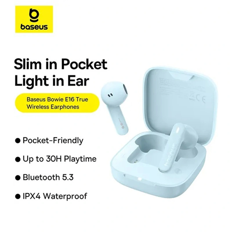 Baseus Bowie E16 True Wireless Earphones – 1 Year Warranty