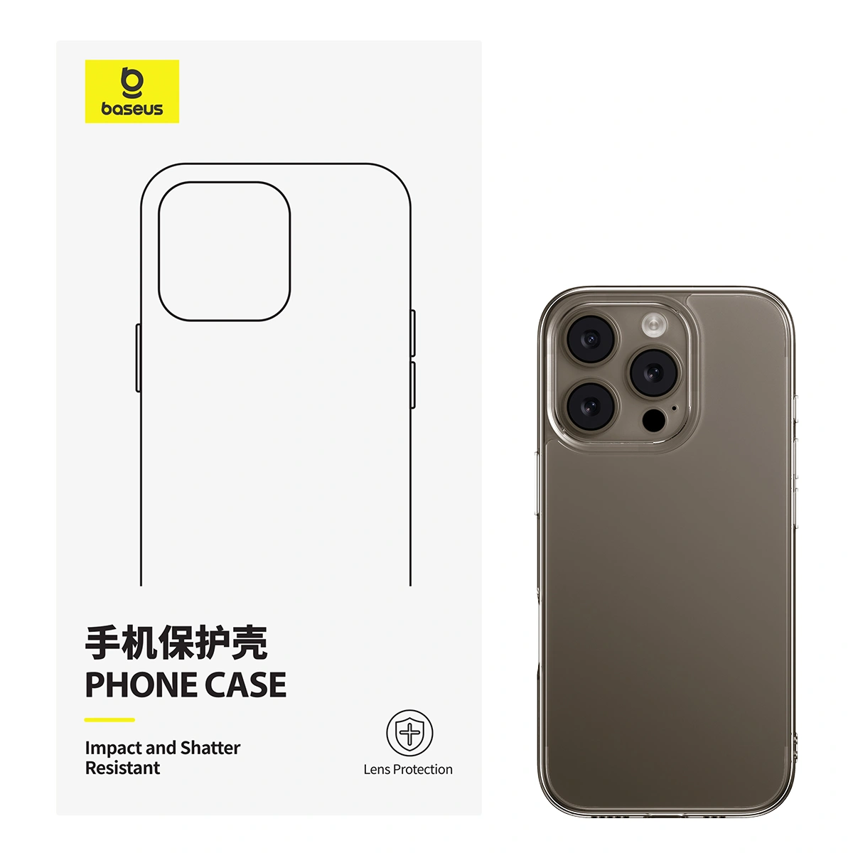 Baseus Corning Series iPhone 16 Pro Max Phone Anti-yellowing Case – Clear