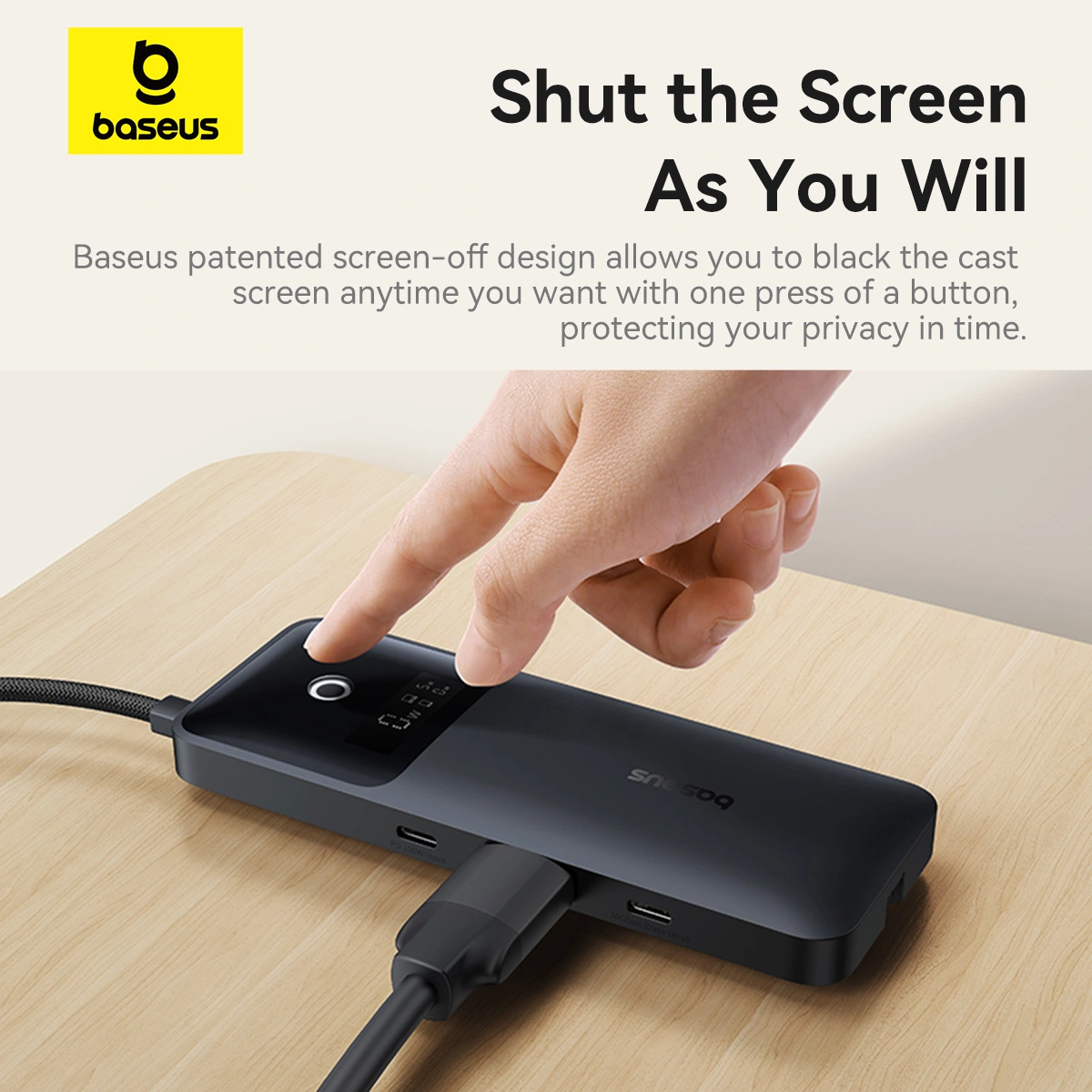 Baseus Dual Fast Charging 6-in-1 HUB – 1 Year Warranty