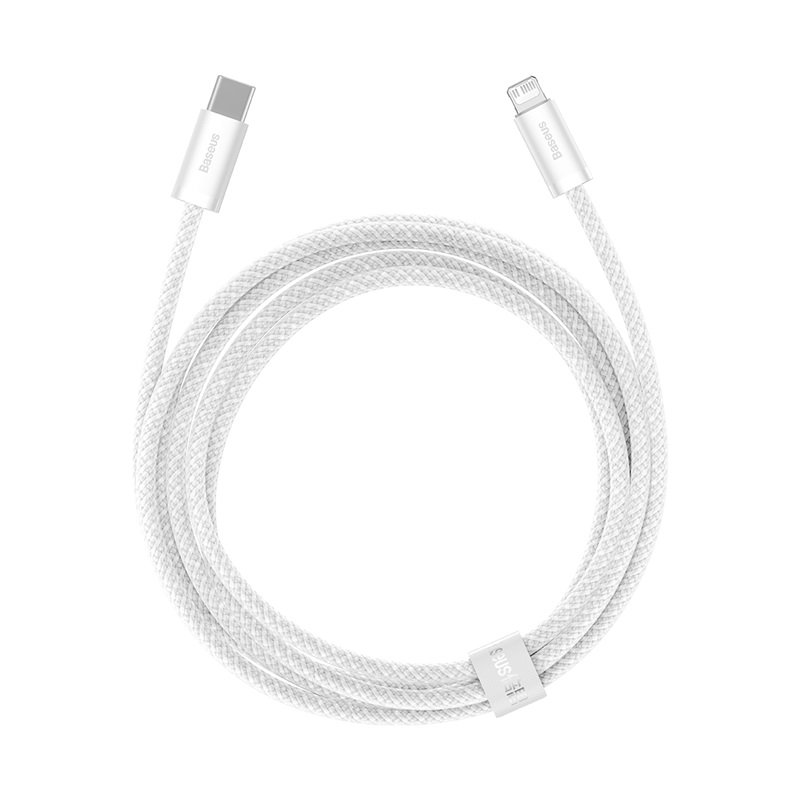 Baseus Dynamic Series 2M Fast Charging Data Cable Type-C to Lightning 20W White – CALD000102- 1 Year Warranty