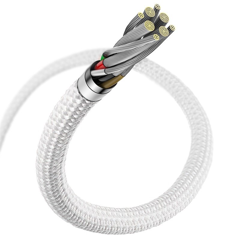 Baseus Dynamic Series 2M Fast Charging Data Cable Type-C to Lightning 20W White – CALD000102- 1 Year Warranty