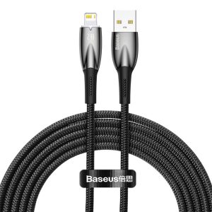 Baseus Glimmer Series 2 Meter USB to Lightning 2.4A Cable- 1 Year Warranty