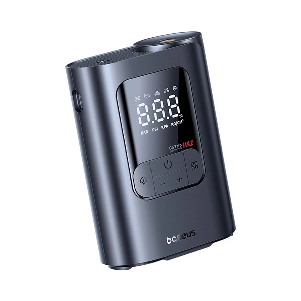 Baseus GoTrip VA1 Super Mini Wireless Inflator 19-Cylinder (Cosmic Black) – 1 Year Warranty