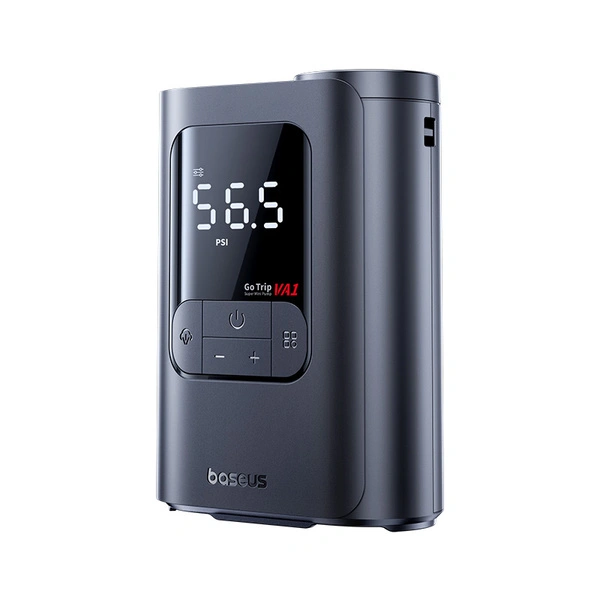 Baseus GoTrip VA1 Super Mini Wireless Inflator 19-Cylinder (Cosmic Black) – 1 Year Warranty