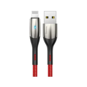 Baseus 1 Meter Horizontal Data Cable USB to Lightning – Red – 1 Year Warranty