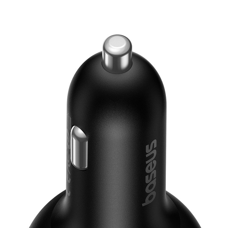 Baseus Multi-Port Fast Charge Car Charger C+C+U 152.5W Set Cluster Black – 1 Year Warranty