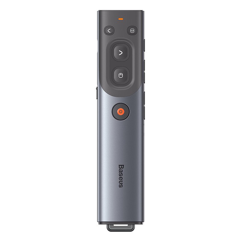 Baseus Orange Dot AI Wireless Presenter – Grey- 1 Year Warranty – 1 Year Warranty