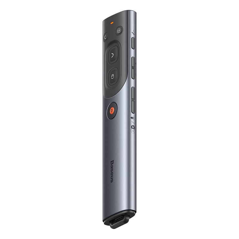 Baseus Orange Dot AI Wireless Presenter – Grey- 1 Year Warranty – 1 Year Warranty