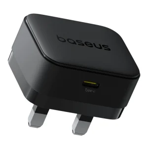 Baseus 20W Palm Fast Charger Type C UK Pin – Cluster Black – 1 Year Warranty