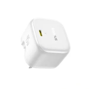 Baseus 45W PicoGo AE11 GaN 6 Type-C Fast Charger – Moon White- 1 Year Warranty