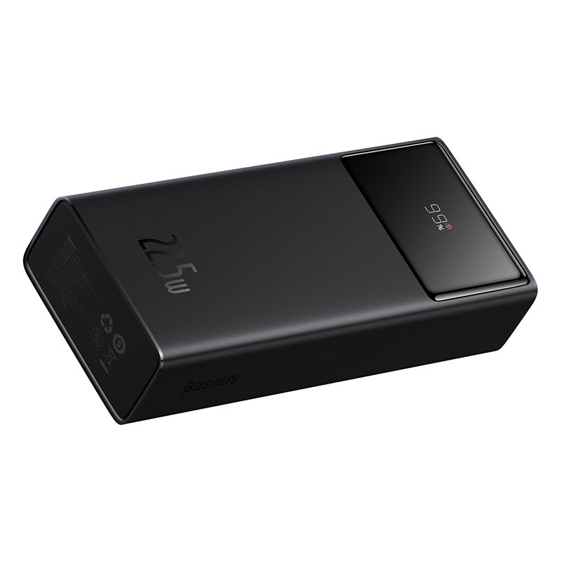 Baseus Star-Lord 30000mAh 22.5W Fast Charge Digital Display Power Bank – Black – 1 Year Warranty