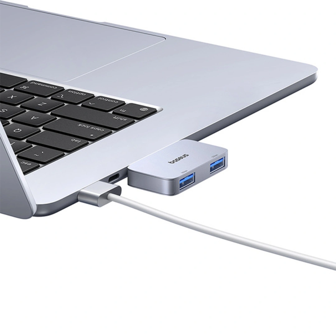 Baseus UltraJoy Series 2-Port HUB (Direct-Link Type) – Space Grey – 1 Year Warranty