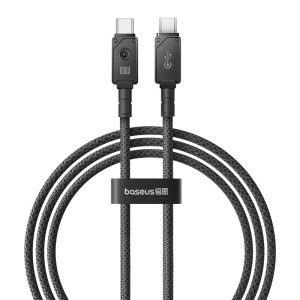 Baseus 1m Unbreakable Series Fast Charging Data Cable Type-C to Type-C 100W Cluster Black – P10355800111-00- 1 Year Warranty