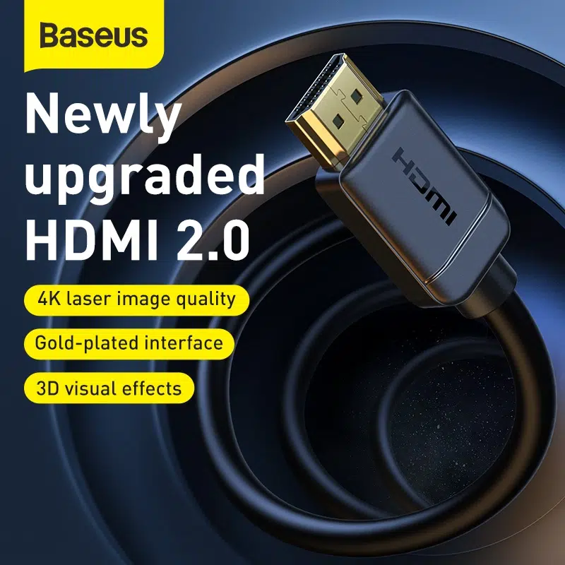 Baseus High definition Series 2 Meter HDMI To HDMI Cable – 1 Year Warranty