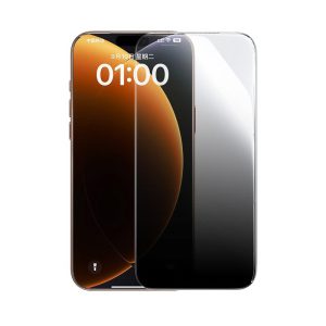 Baseus iPhone 17 Pro Max Crystalline Privacy Protection Tempered Glass Screen Protector for with Dustproof Installation Tray Clear