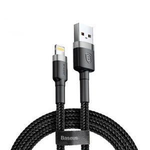Baseus Cafule 1 Meter Nylon Braided Cable USB To Lightning QC3.0 2.4A- 1 Year Warranty