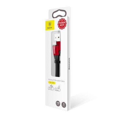 Baseus Nimble 23CM Short USB to Lighting Cable- 1 Year Warranty – 1 Year Warranty