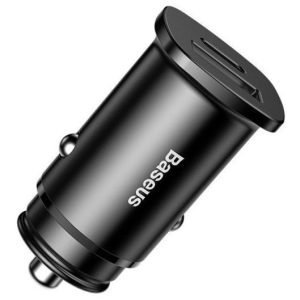 Baseus Square Metal 30W A+C PPS Car Charger Black – CCALL-AS01 -1 Year Warranty – 1 Year Warranty