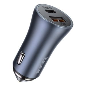 Baseus U+C 40W Golden Contactor Pro Dual Quick Car Charger – CCJD-0G- 1 Year Warranty