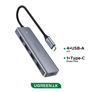 UGREEN 4 – Port USB 3.0 to Type -C HUB – CM219 – 70336 – 18 Months Warranty