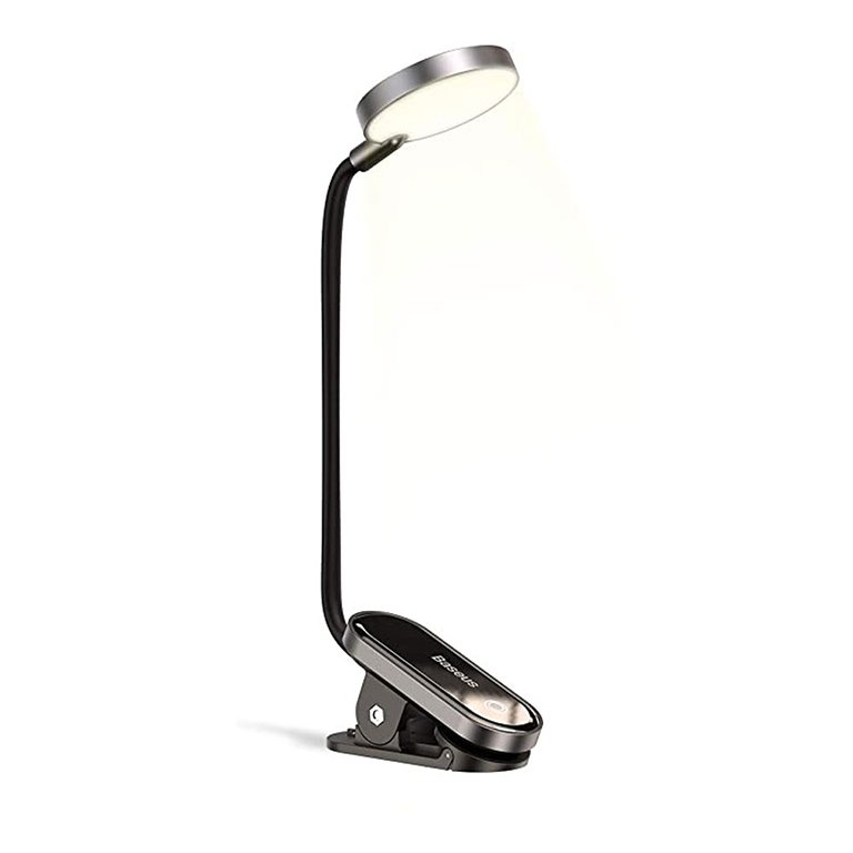 Baseus Comfort Reading Rechargeable Mini Clip Lamp Dark Gray – DGRAD-0G- 1 Year Warranty