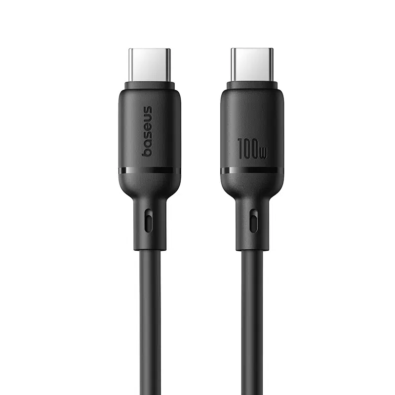 Baseus Silky Series Type-C to Type-C 2 Meter 100W Fast Charging Cable – 1 Year Warranty