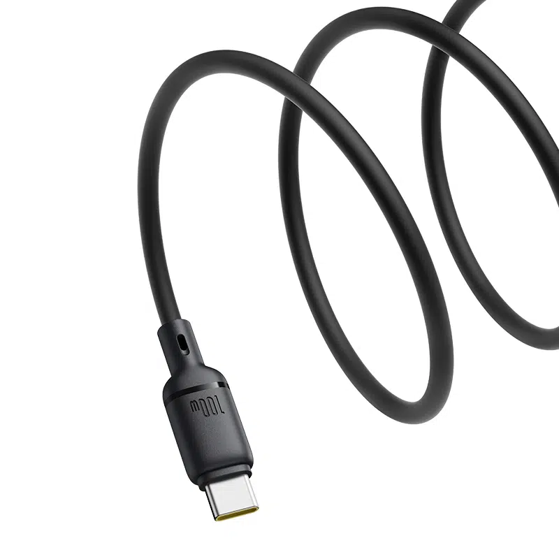 Baseus Silky Series Type-C to Type-C 2 Meter 100W Fast Charging Cable – 1 Year Warranty