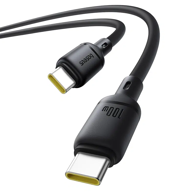 Baseus Silky Series Type-C to Type-C 2 Meter 100W Fast Charging Cable – 1 Year Warranty