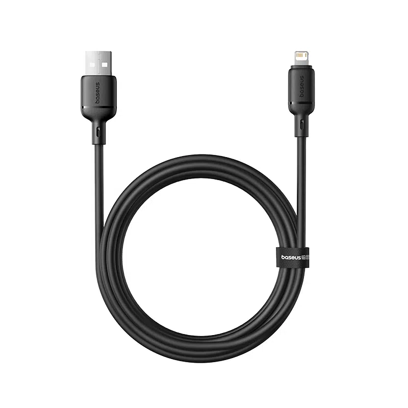 Baseus Silky Series 2 Meter USB to Lightning 2.4A Fast Charging Cable – 1 Year Warranty