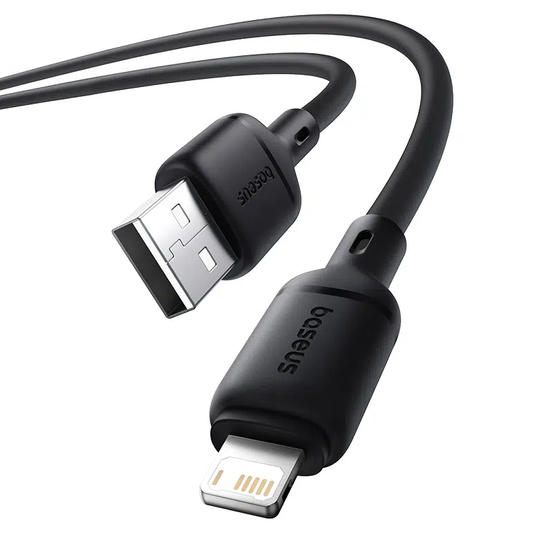 Baseus Silky Series 2 Meter USB to Lightning 2.4A Fast Charging Cable – 1 Year Warranty