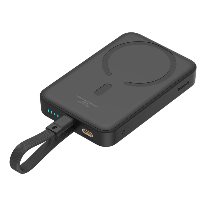 Baseus Magnetic Mini 10000mAh 20W Wireless Lighting Cable Power Bank – 1 Year Warranty