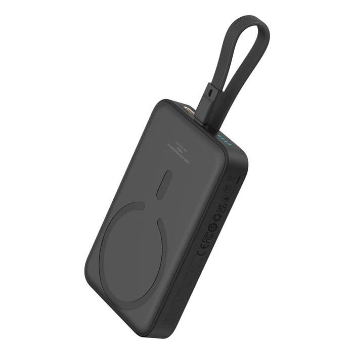 Baseus Magnetic Mini 10000mAh 20W Wireless Lighting Cable Power Bank – 1 Year Warranty